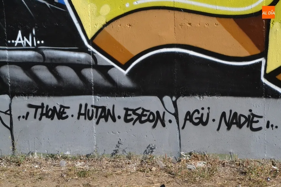 Foto 5 - El parque de la parte trasera del Valle de San Mart&iacute;n tambi&eacute;n estrena un gran grafiti  