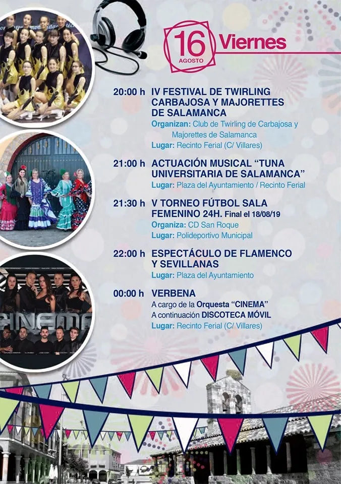 Foto 8 - Las fiestas de San Roque de Carbajosa incluyen m&aacute;s de 60 actividades y destacadas novedades &nbsp;