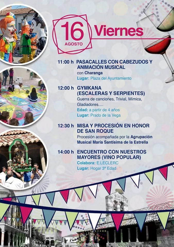Foto 5 - Las fiestas de San Roque de Carbajosa incluyen m&aacute;s de 60 actividades y destacadas novedades &nbsp;