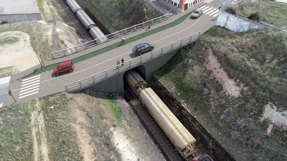 Foto 2 - La ampliaci&oacute;n de dos pasos sobre el ferrocarril mejorar&aacute; la conexi&oacute;n de los barrios Chamber&iacute;,...