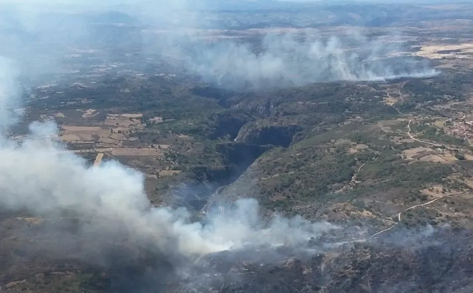 Foto 10 - Controlado el incendio forestal de Saldeana y Barruecopardo que ha calcinado unas 170 hect&aacute;reas  