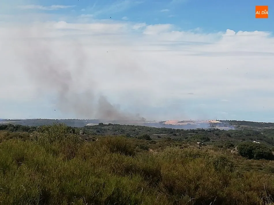 Foto 8 - Controlado el incendio forestal de Saldeana y Barruecopardo que ha calcinado unas 170 hect&aacute;reas  