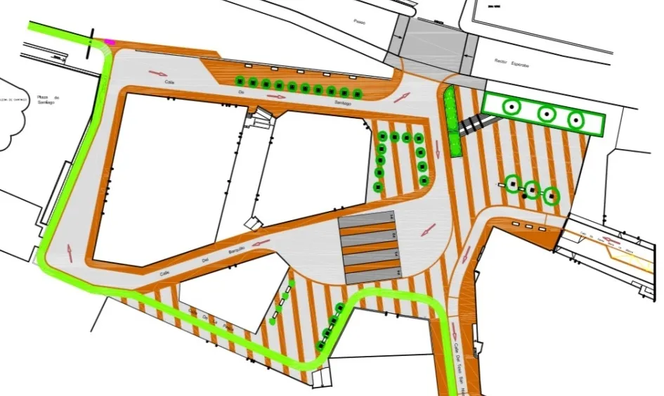 Plano de la Plaza del Mercado Viejo