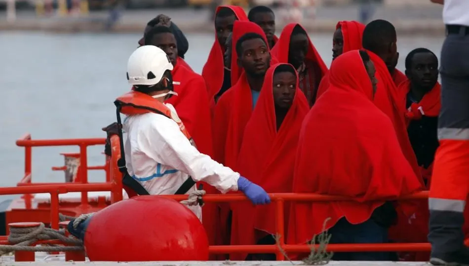 La mayoría de los migrantes que llegaron por la Ruta del Mediterráneo Occidental, es decir, a las costas españolas, entre enero y julio de 2019 procedían de África Subsahariana. Foto de Álex Cámara, Europa Press