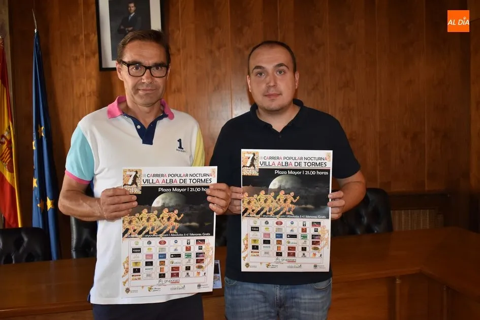 Fermín Arroyo y José García presentando el evento