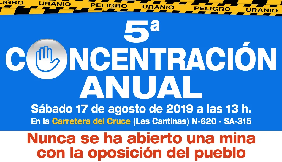 Stop Uranio convoca un verano más una marcha contra la apertura de minas en la zona  