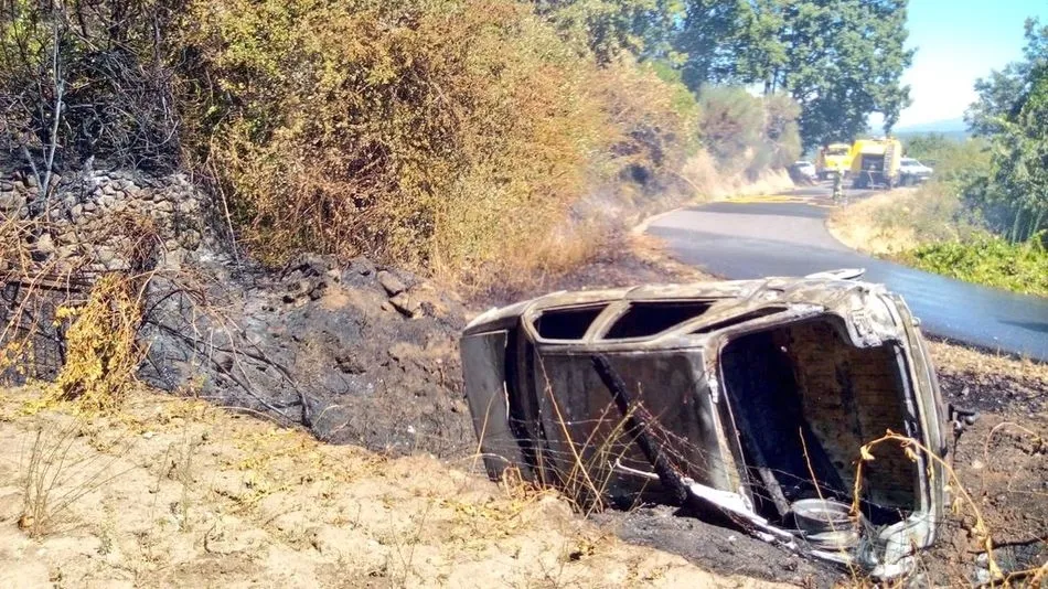 Imagen donde se ha producido el accidente y posterior incendio. @AT_BRIF