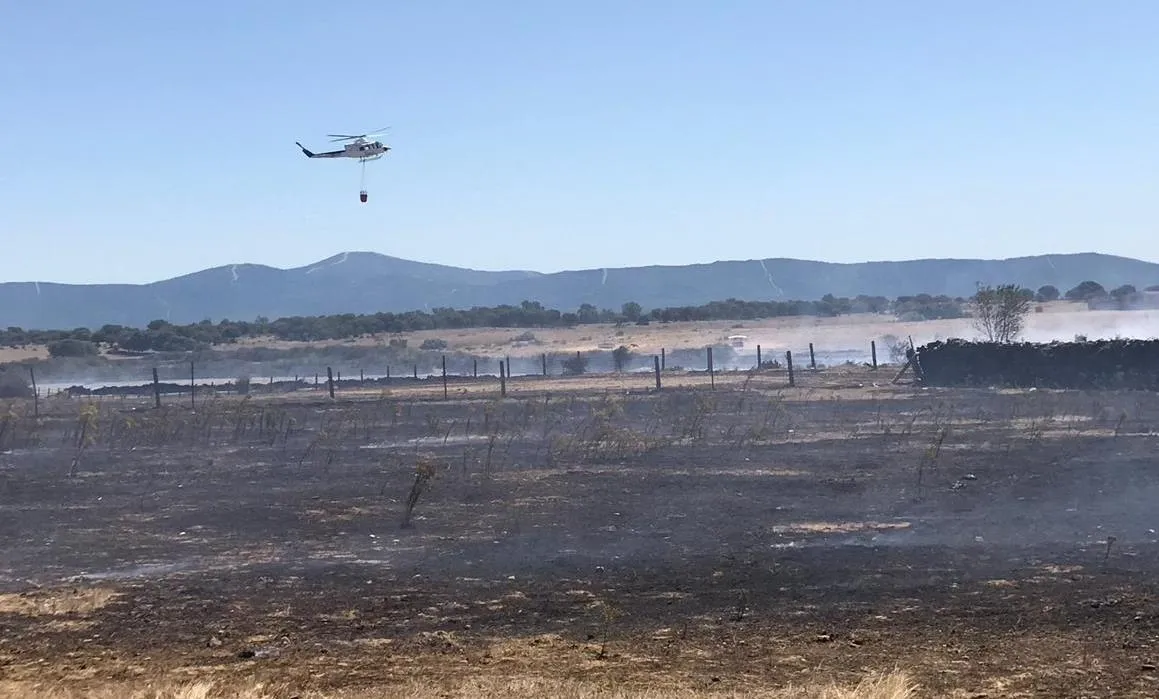 Foto 6 - Los vecinos de El Bod&oacute;n contribuyen a sofocar un incendio en La Dehesa  