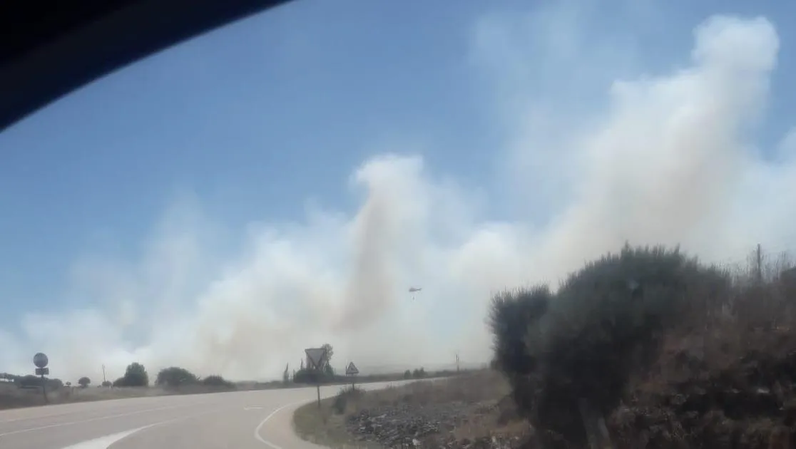 Foto 2 - Los vecinos de El Bod&oacute;n contribuyen a sofocar un incendio en La Dehesa  