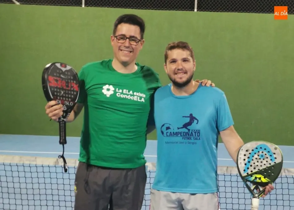 Foto 2 - Felipe y Luis, ganadores del Torneo de P&aacute;del de Villavieja de Yeltes  