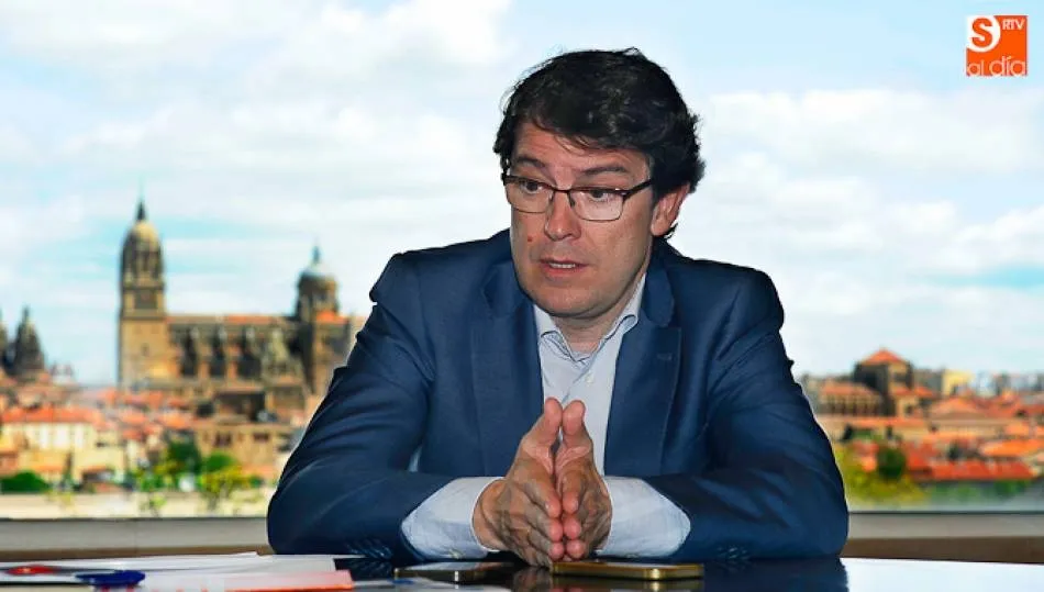 El presidente de la Junta de Castilla y León, Alfonso Fernández Mañueco