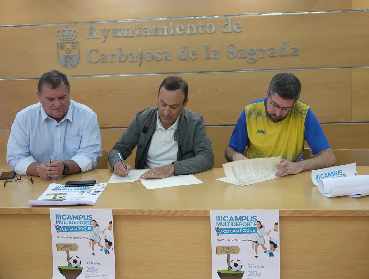 Foto 2 - El Club Deportivo San Roque y el Ayuntamiento de Carbajosa presentan el III Campus Multideporte  