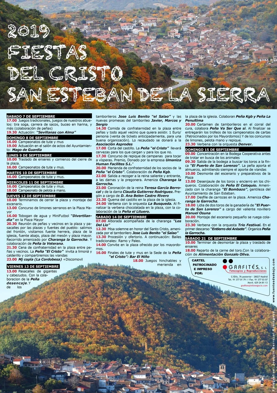Foto 2 - Programaci&oacute;n de las fiestas del Cristo de San Esteban de la Sierra