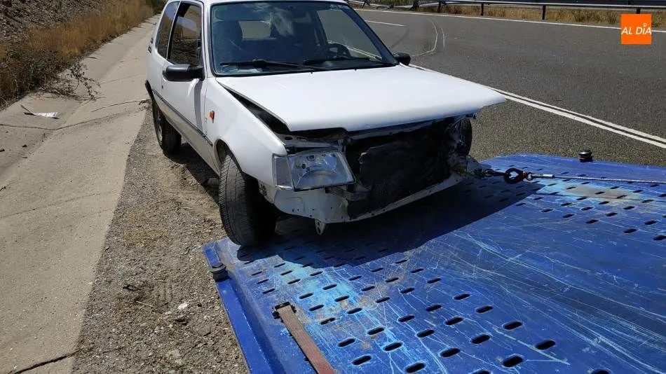 Estado del vehículo siniestrado. Foto de Kiko Robles