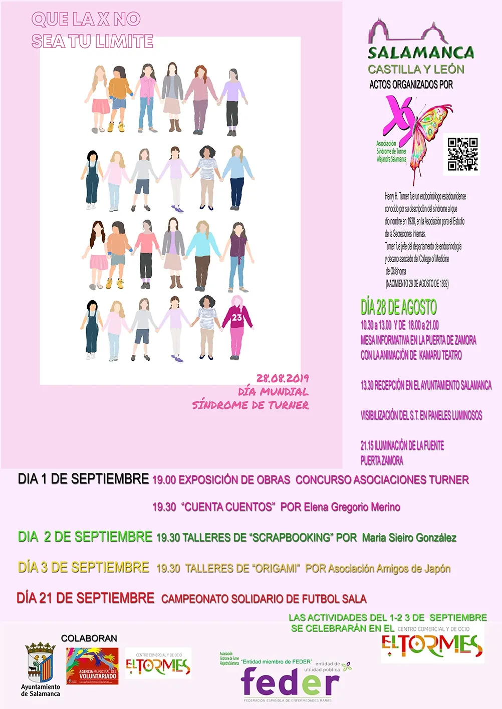 Calendario con los actos programados por el Centro Comercial El Tormes