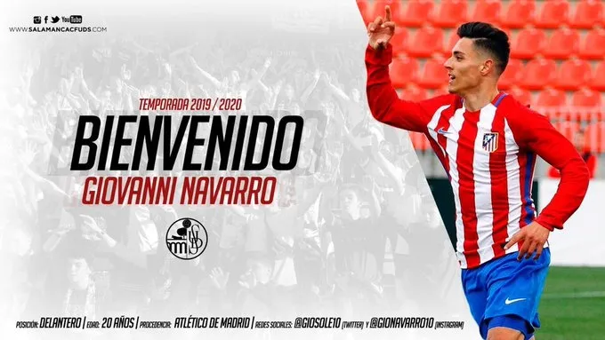 El Salamanca UDS suma juventud y calidad con el fichaje de Gio Navarro