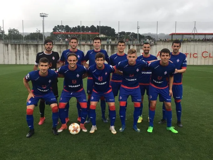 Once titular del Amorebieta durante un partido amistoso de pretemporada / SD Amorebieta