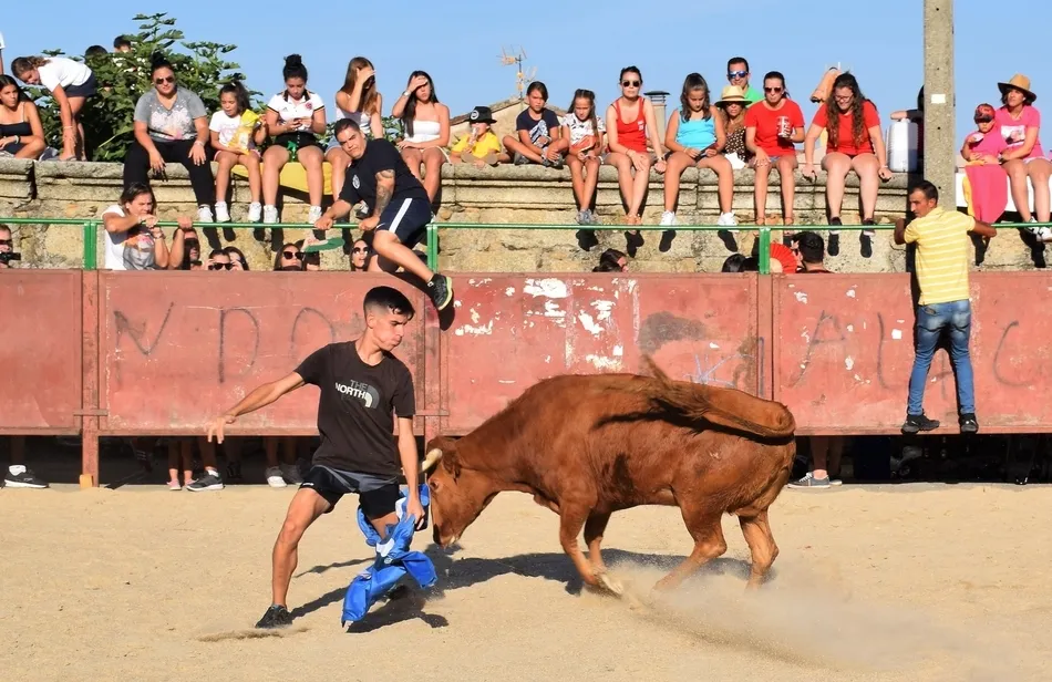 Foto 11 - Los j&oacute;venes se lo pasan en grande en la animada tarde taurina de Villar de Ciervo  