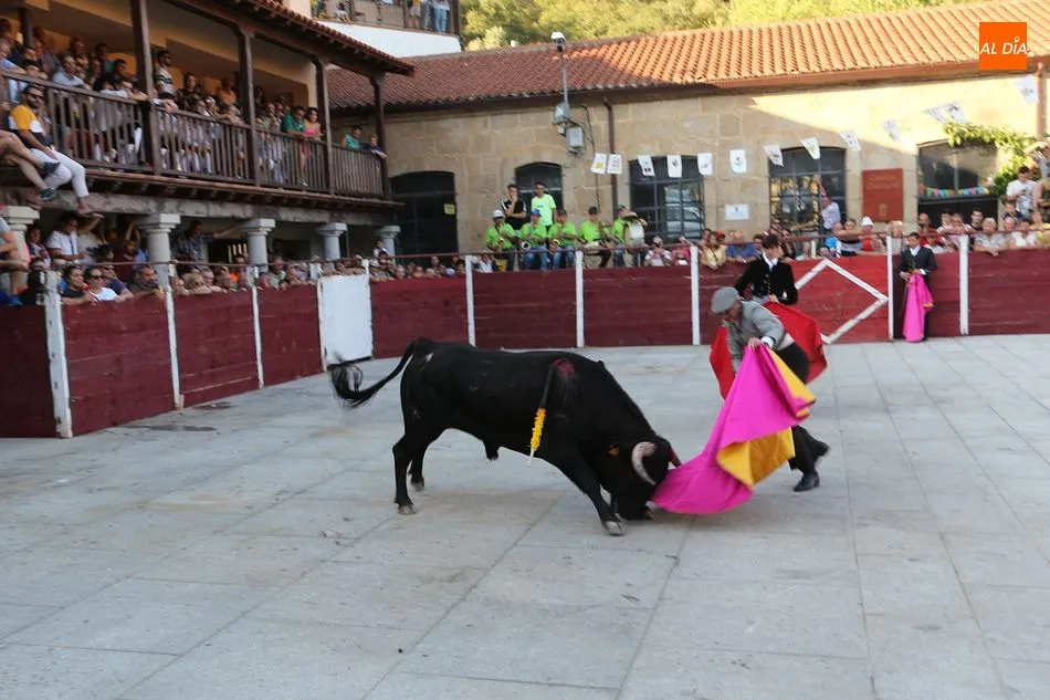 Foto 10 - Lleno en la novillada de Santiba&ntilde;ez de la Sierra para despedir las fiestas