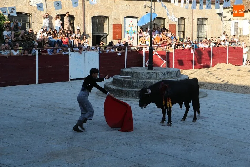 Foto 6 - Lleno en la novillada de Santiba&ntilde;ez de la Sierra para despedir las fiestas