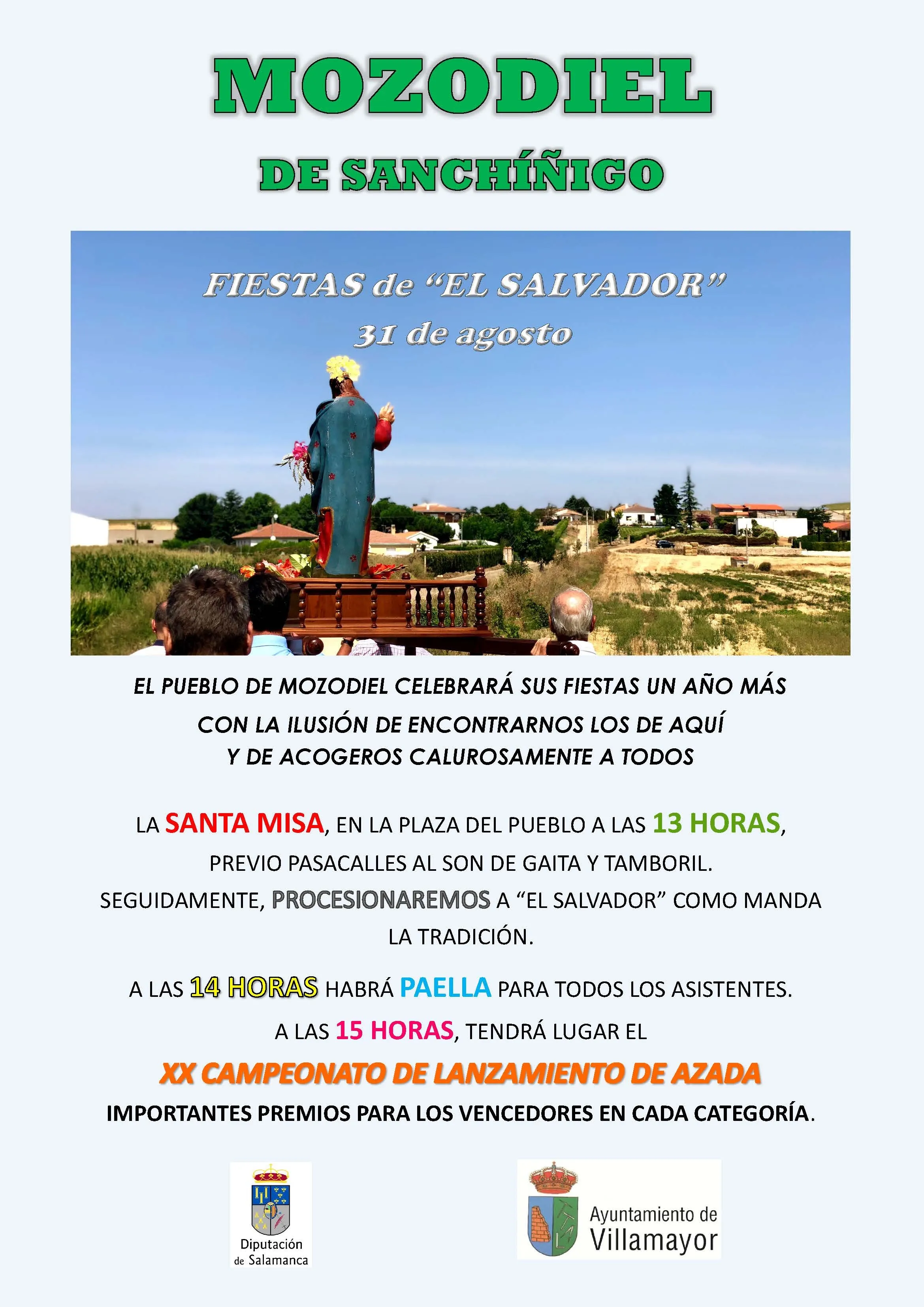 Foto 2 - La pedan&iacute;a de Mozodiel celebra&nbsp;la tradicional festividad en honor "Al Salvador"