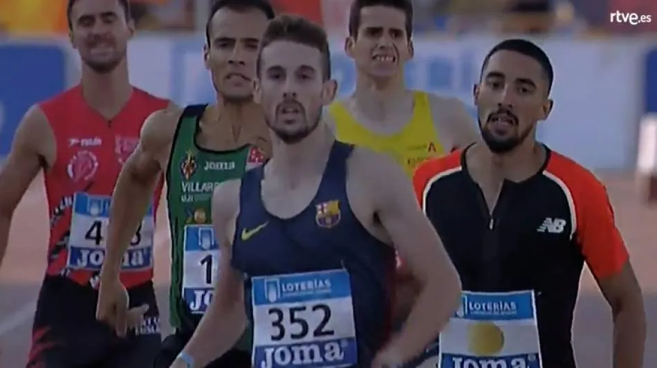 Imagen de la victoria del año pasado de Álvaro de Arriba en el Campeonato de España