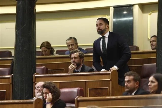 Santiago Abascal en el Congreso de los Diputados / Europa Press