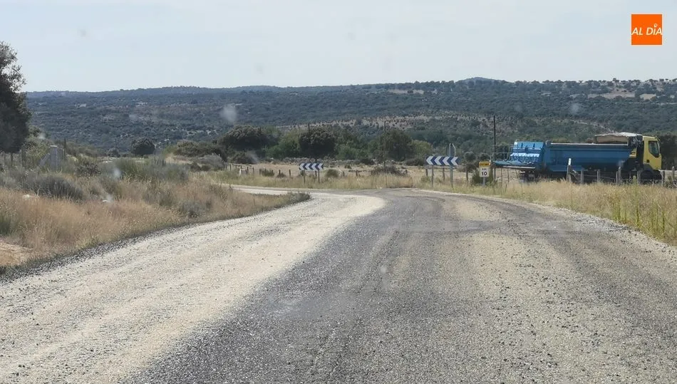 Estado de la carretera de Yecla de Yeltes a Bogajo