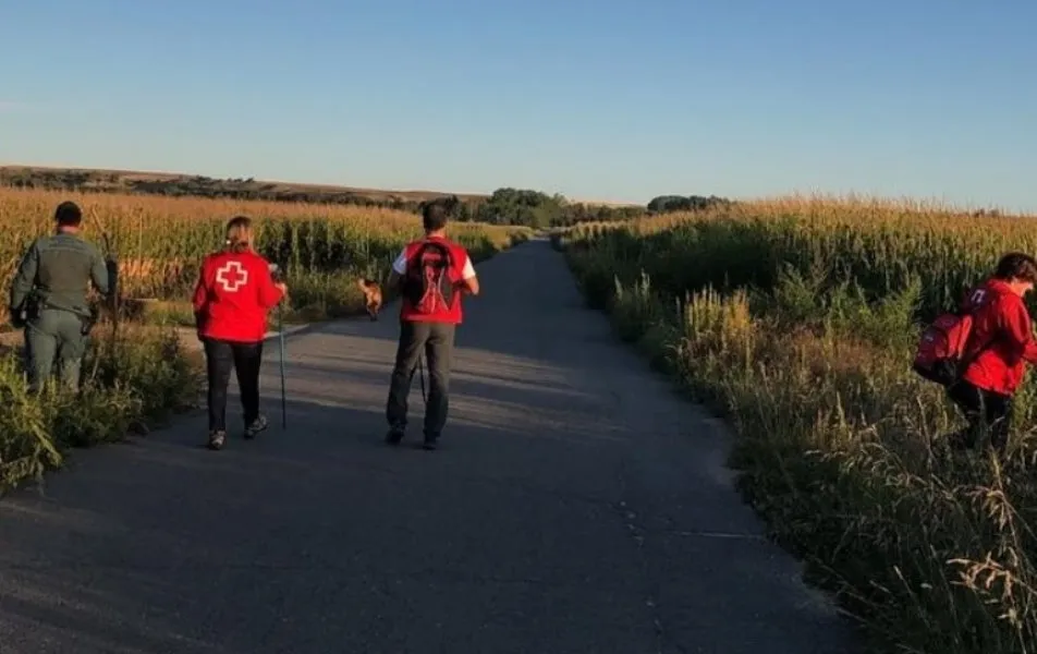Foto 2 - Especialistas de Cruz Roja se unen a la b&uacute;squeda de la anciana desaparecida en Calvarrasa de Abajo