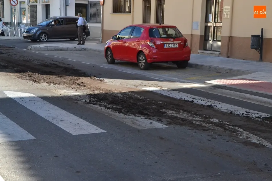 Foto 11 - Un cami&oacute;n de esti&eacute;rcol pierde su carga por la Avenida Conde de Fox&aacute;  