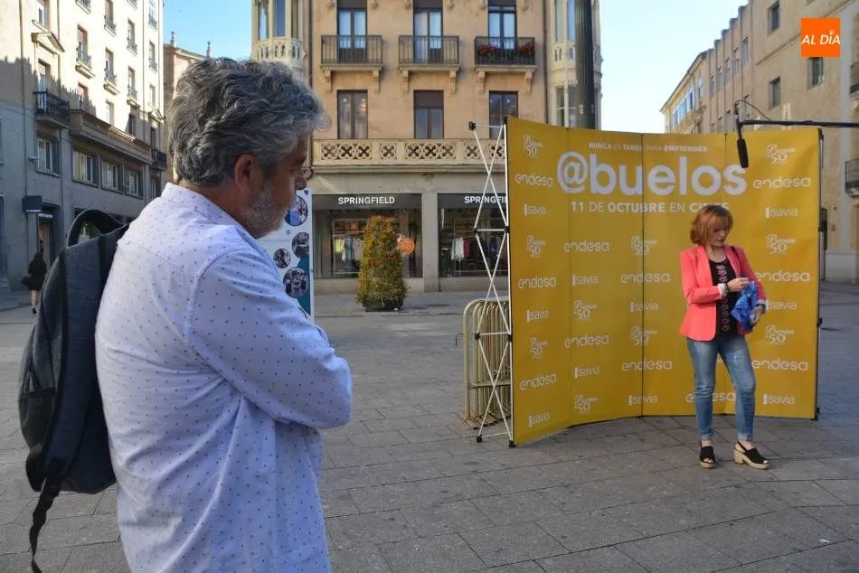 Foto 3 - El actor Carlos Iglesias promociona en Salamanca la pel&iacute;cula &lsquo;Abuelos&rsquo;