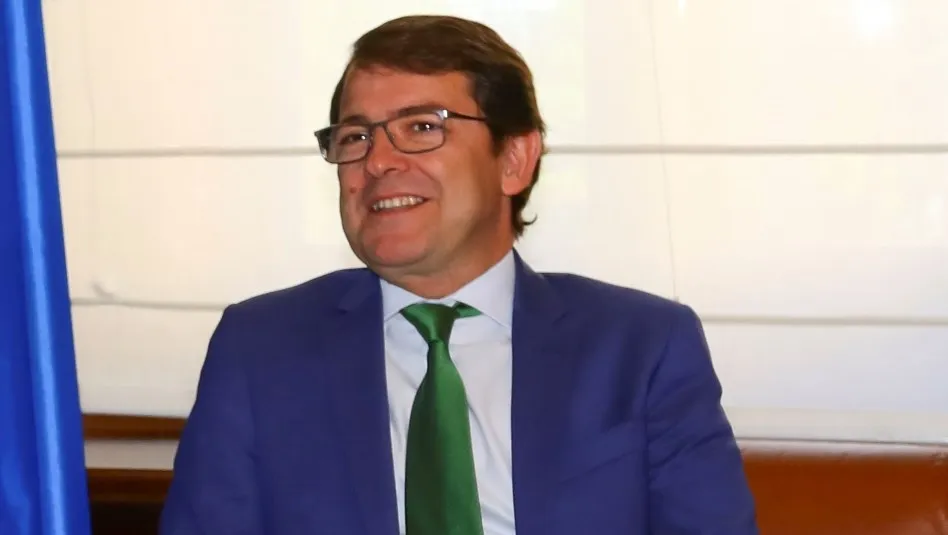 El presidente de la Junta de Castilla y León, Alfonso Fernández Mañueco