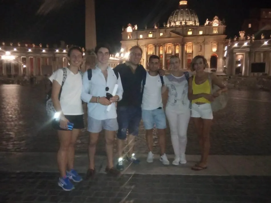 Foto 3 - El equipo de Ciudad Rodrigo disfruta de Roma mientras se prepara para la grabaci&oacute;n de Eurogames  