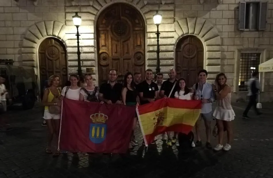 Foto 5 - El equipo de Ciudad Rodrigo disfruta de Roma mientras se prepara para la grabaci&oacute;n de Eurogames  