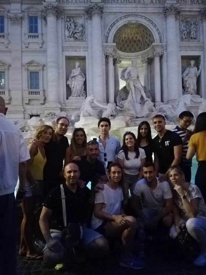 Foto 4 - El equipo de Ciudad Rodrigo disfruta de Roma mientras se prepara para la grabaci&oacute;n de Eurogames  