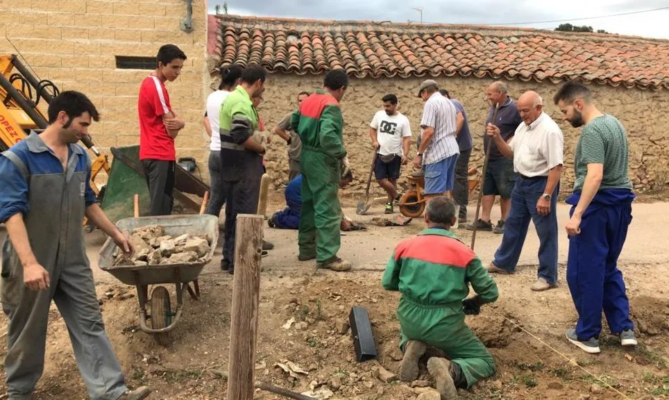 Foto 6 - La AVV de Pedrotoro prepara el recorrido para la suelta de vacas de sus fiestas  