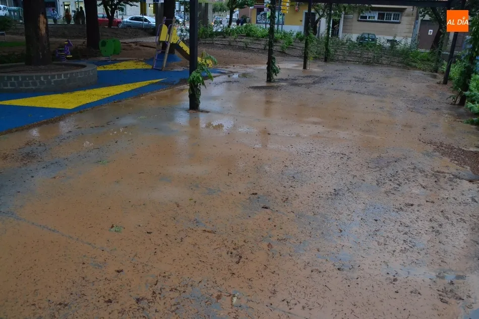 Foto 11 - La granizada causa estragos en las instalaciones deportivas y en el &lsquo;nuevo&rsquo; Parque de La...
