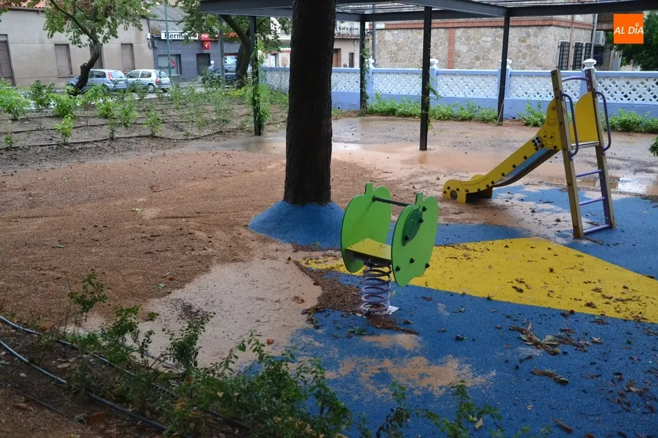 Foto 6 - La granizada causa estragos en las instalaciones deportivas y en el &lsquo;nuevo&rsquo; Parque de La...