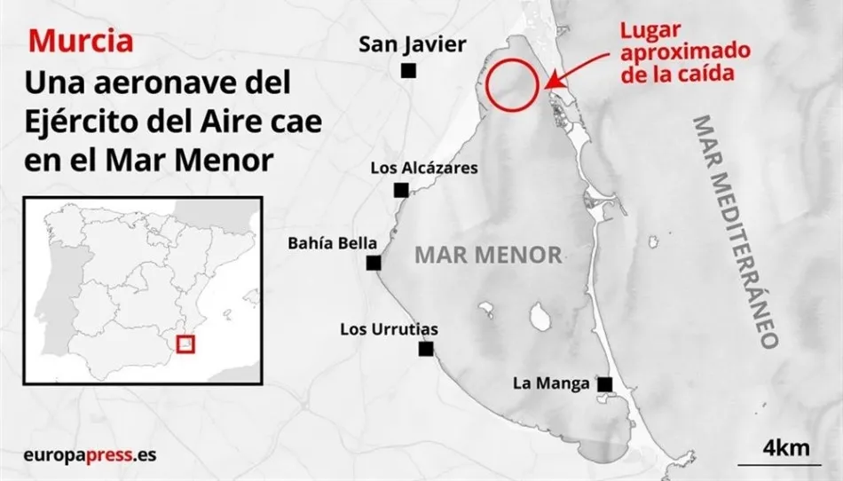 Foto 2 - Mueren el instructor y su alumna tras estrellarse un avi&oacute;n de ense&ntilde;anza del Ej&eacute;rcito del Aire en ...