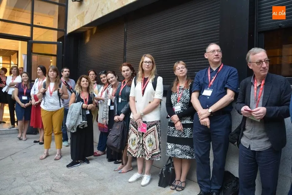 Participantes en este Congreso Internacional que acoge la Facultad de Ciencias Sociales de la USAL. Foto de Lydia González