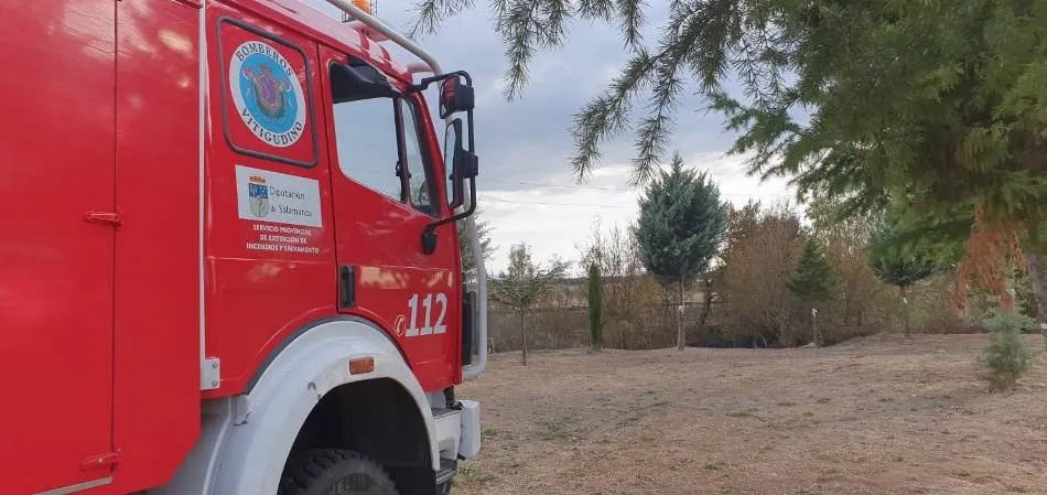 Foto 5 - El tren provoca un incendio a la altura de Mu&ntilde;oz  
