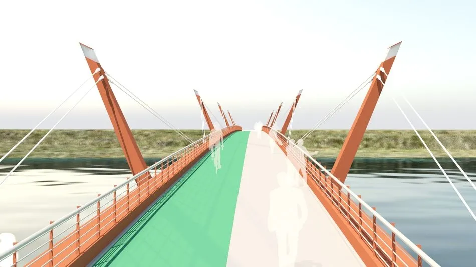Foto 2 - El Ayuntamiento aprobar&aacute; el martes el proyecto de la pasarela sobre el r&iacute;o Tormes que...