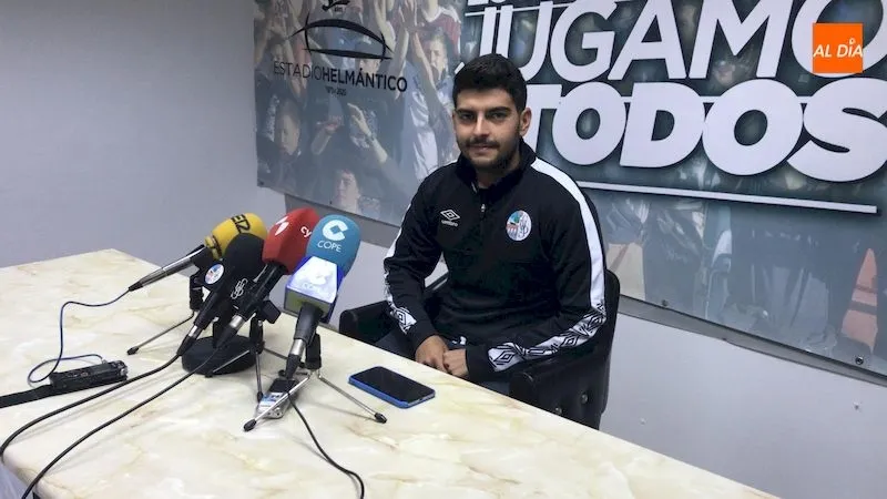 Jorge García del Río durante la rueda de prensa / Pedro Zaballos