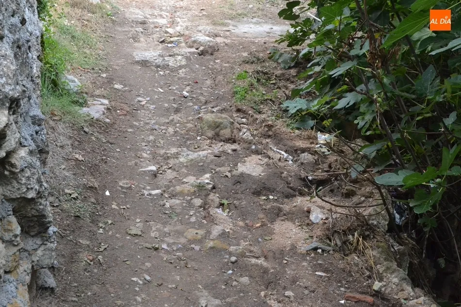 Foto 9 - Un tramo de escalones de la Cuesta de las Higueras, seriamente da&ntilde;ado tras la tormenta  