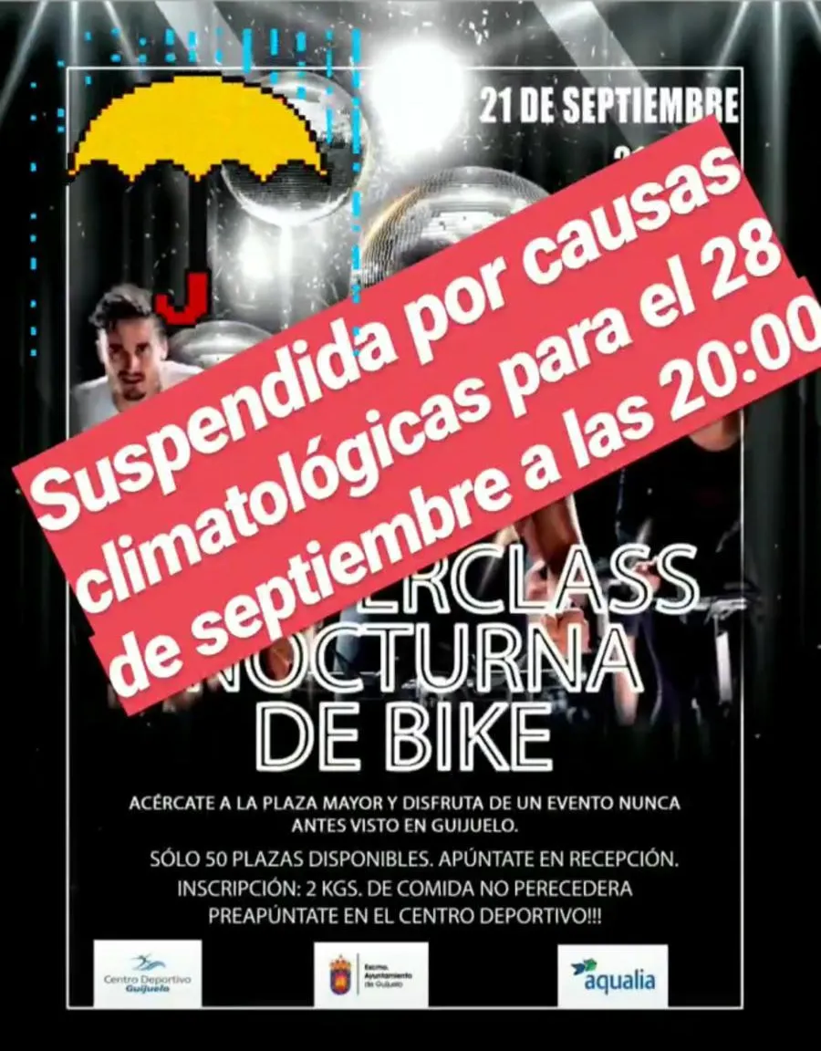 Foto 2 - La masterclass de bike nocturna se aplaza por el mal tiempo