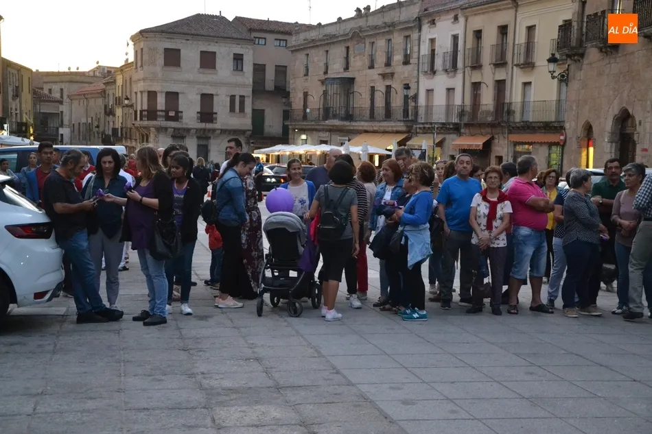 Foto 8 - La Plaza Mayor se ti&ntilde;e de violeta con presencia incluida de caballistas  