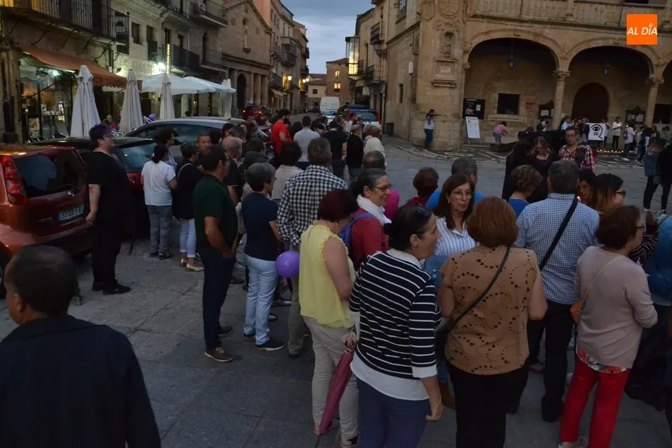 Foto 4 - La Plaza Mayor se ti&ntilde;e de violeta con presencia incluida de caballistas  