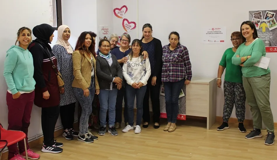 Diez personas toman parte en la 6ª acción formativa en empleo doméstico de Cáritas  