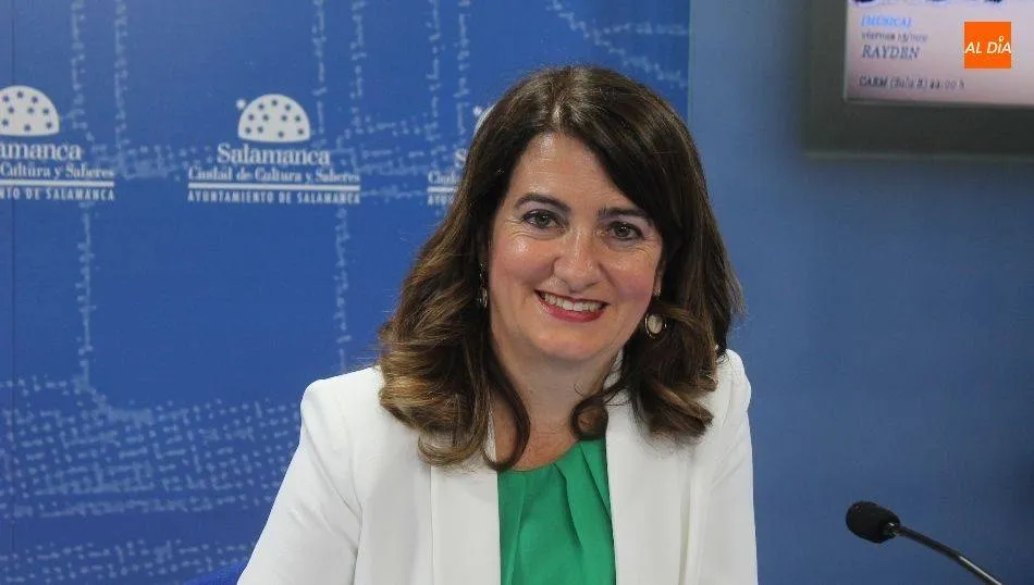La concejala de Festejos del Ayuntamiento de Salamanca, Mª Victoria Bermejo