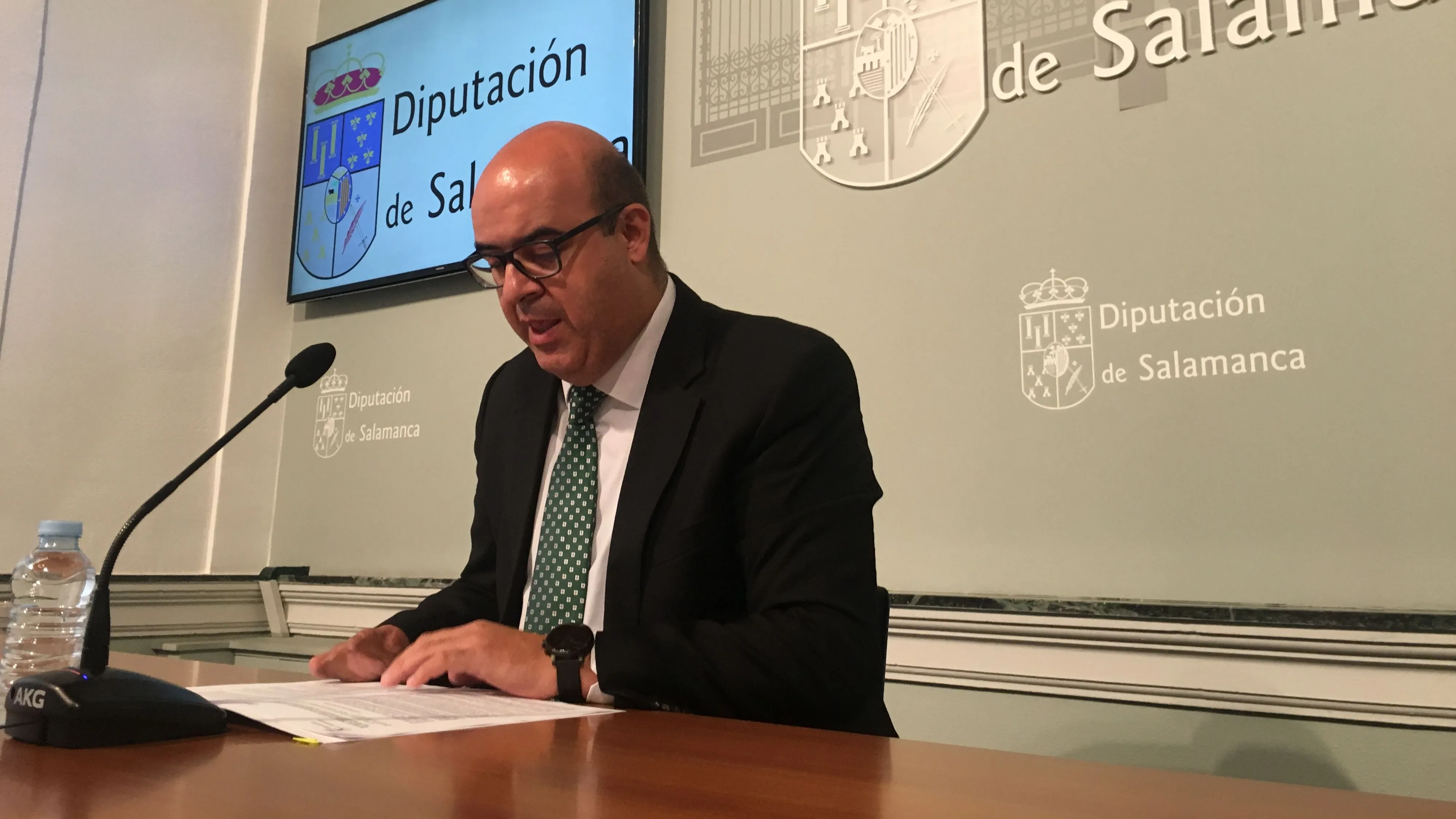 El portavoz del Grupo Popular en la Diputación, Carlos García Sierra